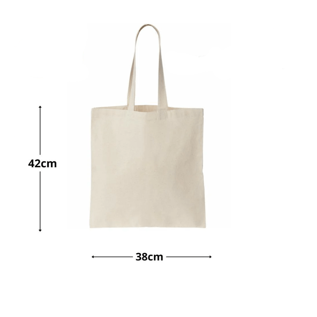 10pcs Natural Color Cotton Tote Bags – Blank Reusable Cotton Bags with Handles – Ideal for Printing, Sublimation, DIY Crafts, Grocery, Shopping, Gift & Event Use Pack of 10