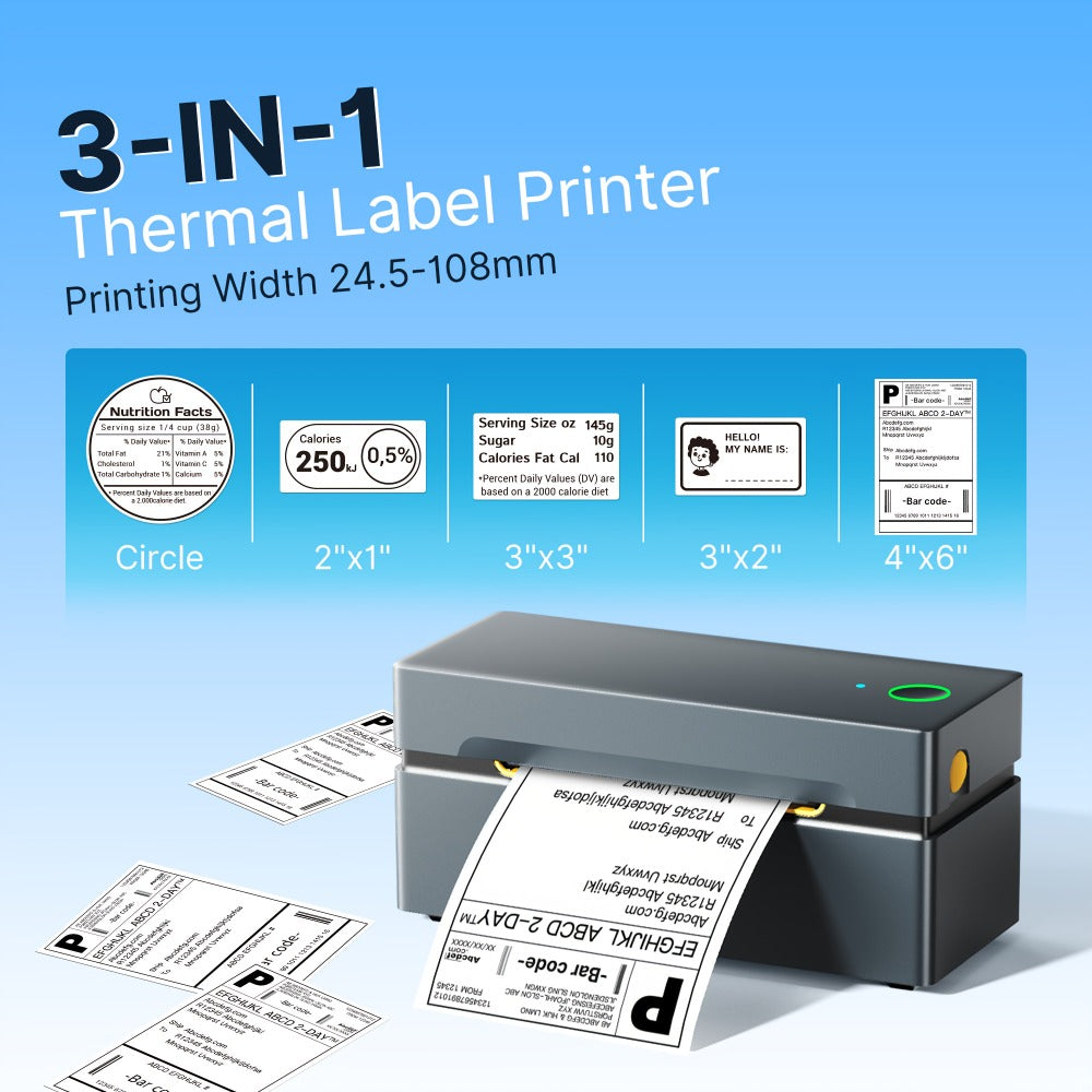 PL80EB thermal label printer - use setting 5