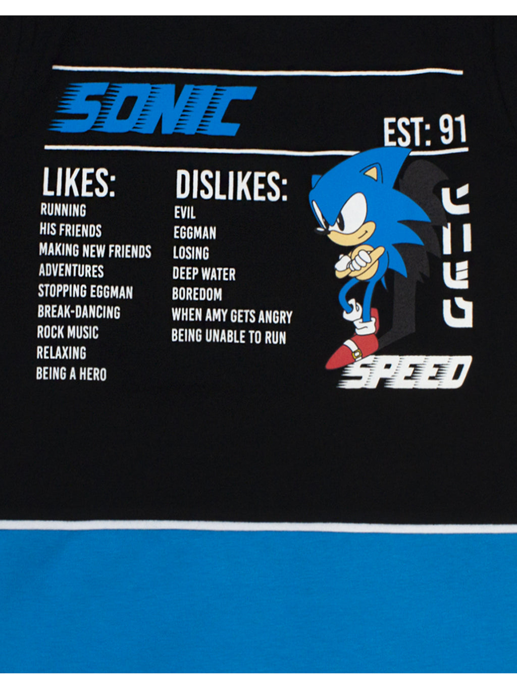 Sonic Kids Cotton T-Shirt - Black, Ages 4-14