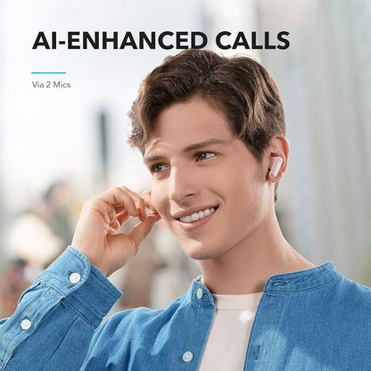 soundcore by Anker P20i True Wireless Earbuds, 10mm Drivers with Big Bass, Bluetooth 5.3, 30H Long Playtime, IPX5 Water-Resistant, 2 Mics for AI Clear Calls, 22 Preset EQs