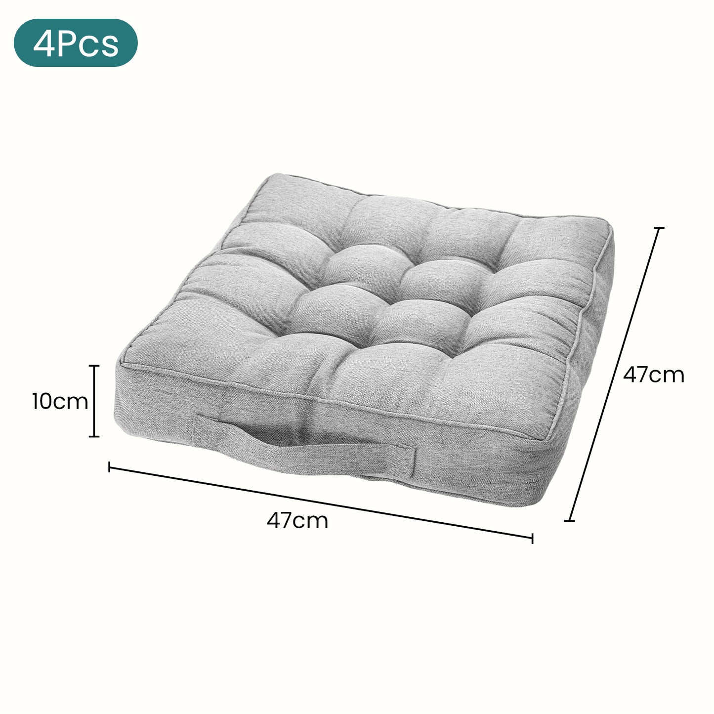 Chair Cushions Tufted Garden Kitchen Chair Cushion with Handle Strap Comfortable Chair Pads for Dining Room Kitchen