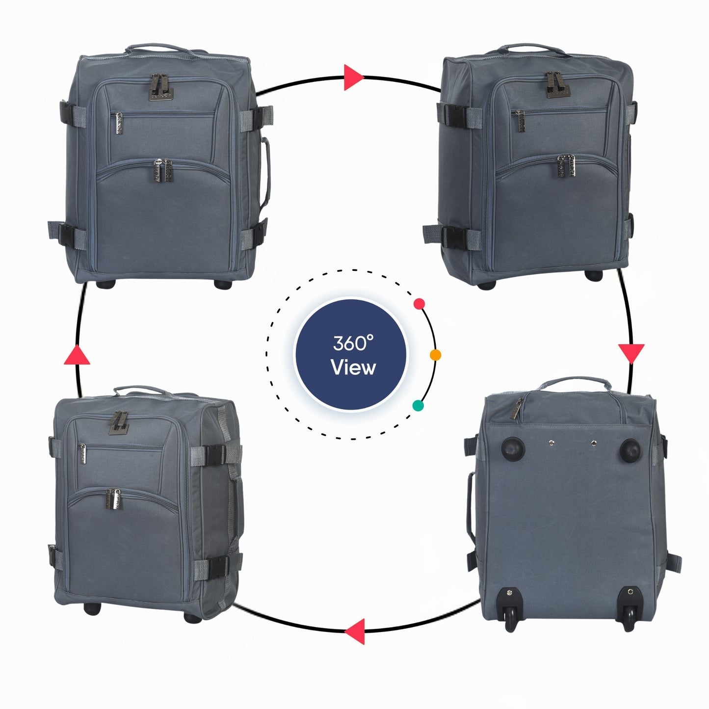 Ryanair Carry On Hand Luggage Suitcase Lightweight Travel Cabin Approved Trolley Bag with Wheels Suit Case Hand Luggage