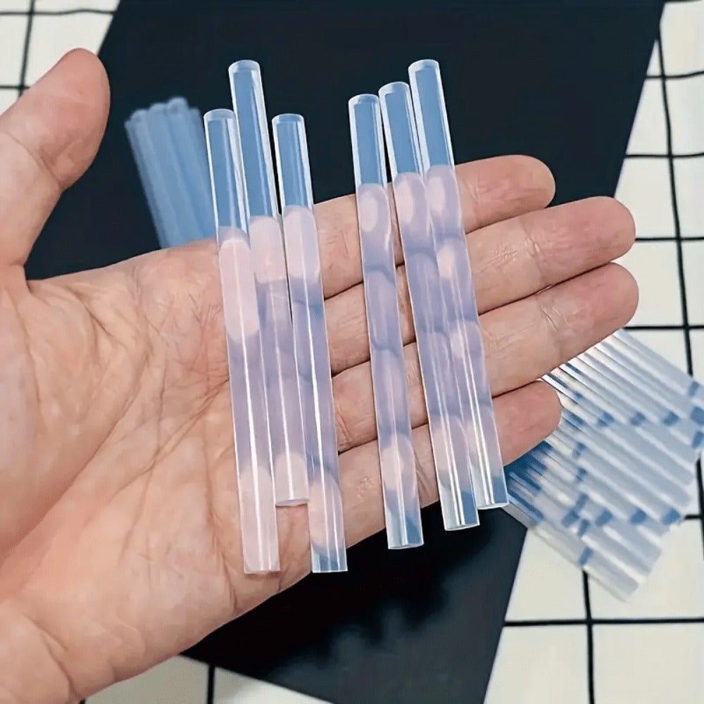 Hot Glue Sticks 200 Pack 7mm x 110mm Clear Transparent Mini Glue Sticks for Glue Gun DIY Crafts Woodworking Home Decor Christmas Halloween