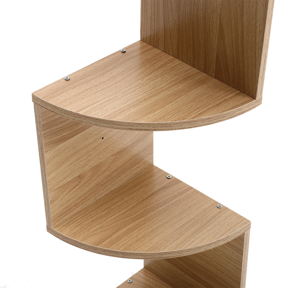 Three-Tier Rustic Corner Wall Shelf with Curved Platforms - product detail 15
