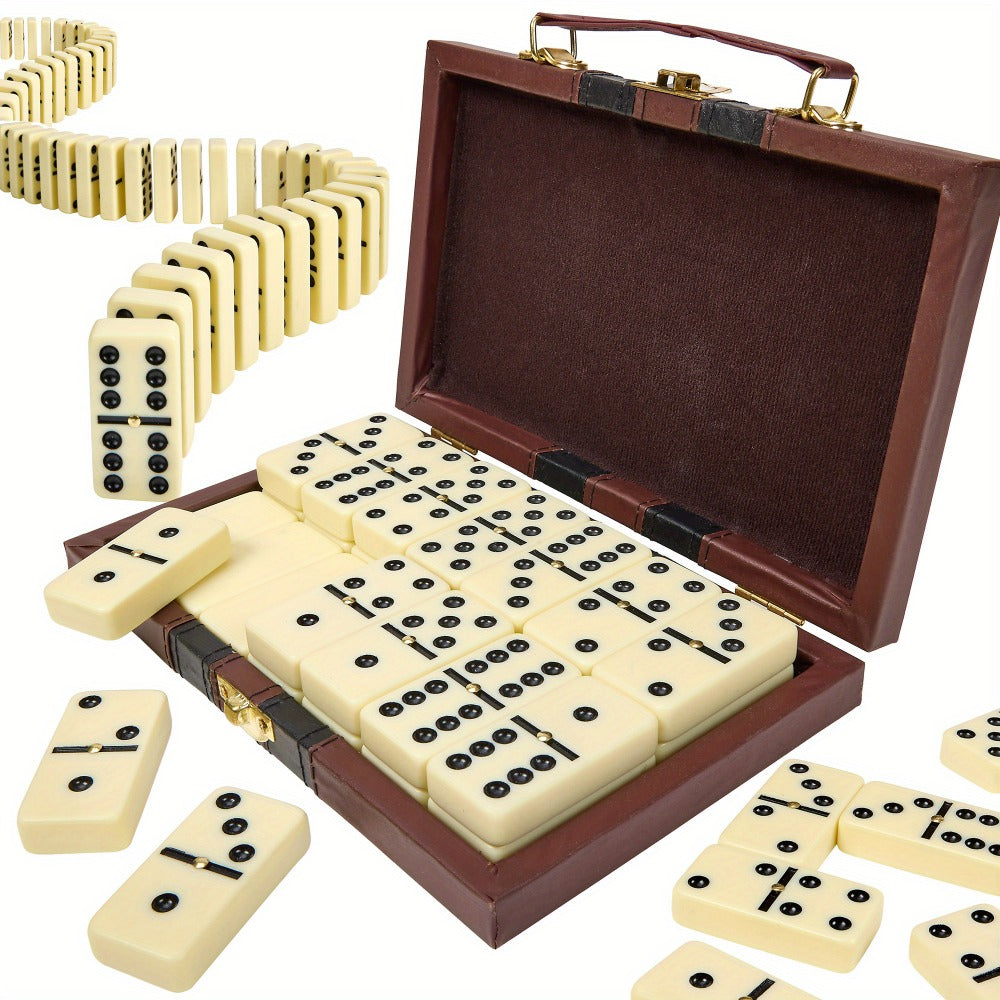 28pcs Set of Double Six Duo Mino Domino Set, Christmas Gifts, Family and Friends, Party Games and Group Activities, Holiday Gift Ideas, Domino Set, Domino Game, Columbia Park Board Game, Board Game, Dominoes, Board Game