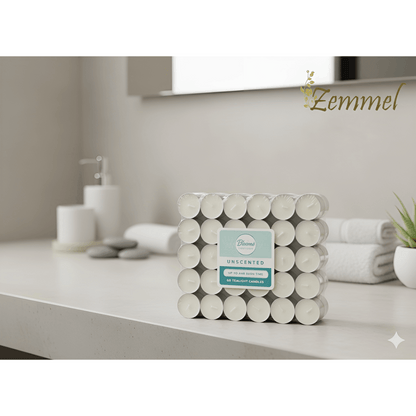 White Tealight Candles 60pcs 4 Hour Burn Time For Long Events