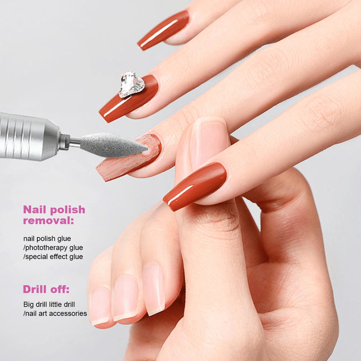1 Set Electric Nail Drill Tool with 50pcs Nail Polish Remover, 45000 Rpm, Suitable for Nails, Gel Nails, Nail Polishing Tools, Nail Shaping Tools, Manicure Essential, The First Choice for Beautiful Women Gifts