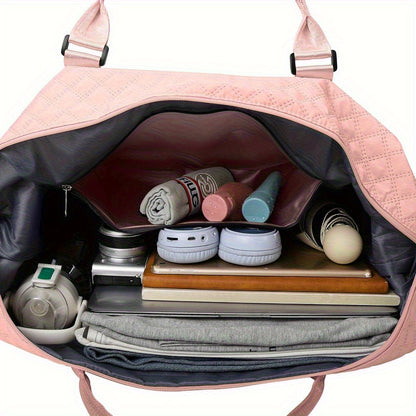 Women Ladies Gym Bag Large Weekend Travel Holdall Duffle Bags Luggage Storage Bag