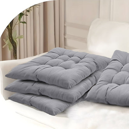 4pcs Solid-Color Office Cushion Supports The Cushion to Relieve The Discomfort of Prolonged Sitting