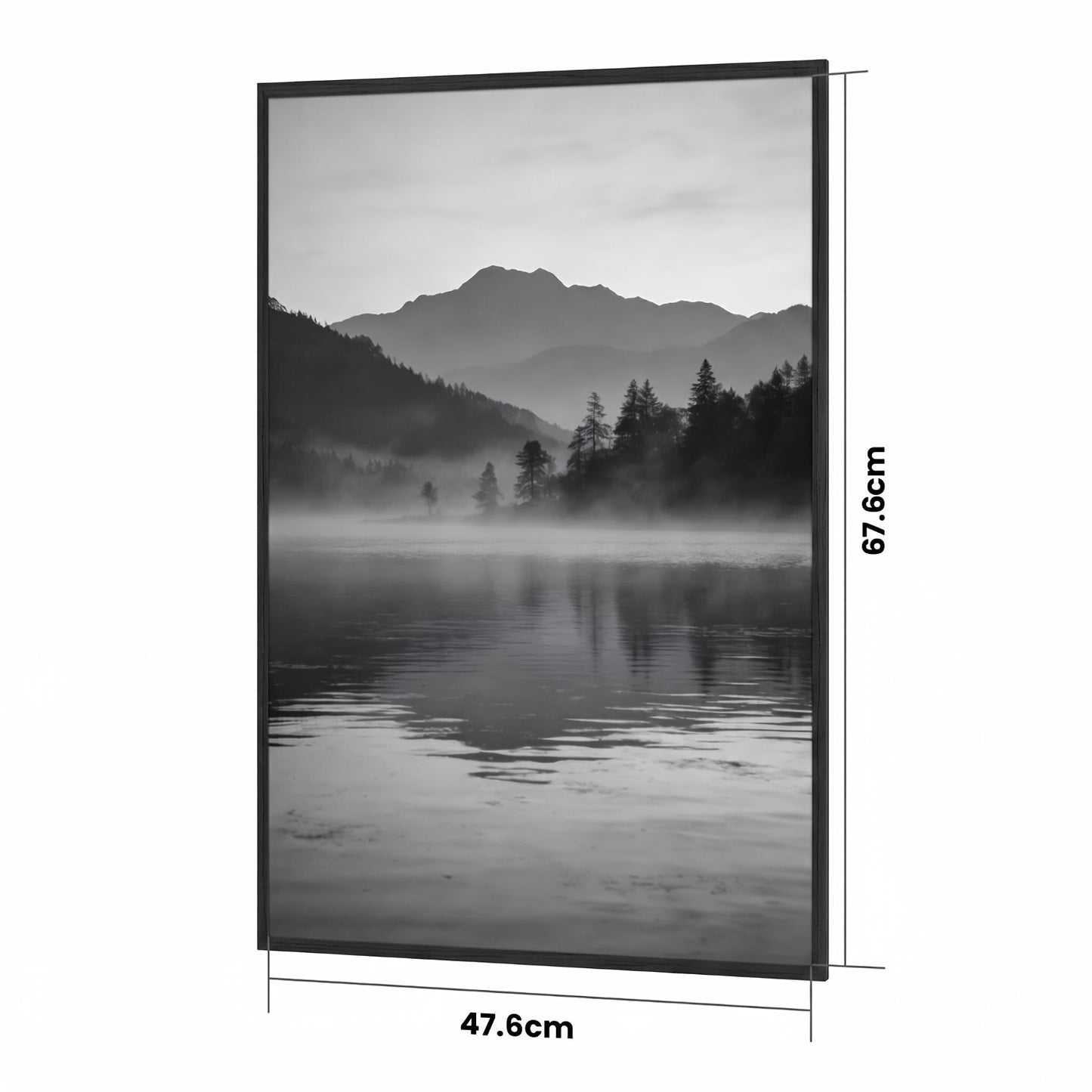 3 Pack Picture Frame 50Cm X 70Cm, 50X70 Picture Frame Black for Photo Gallery - Slide-In Strips, Horizontal Or Vertical Wall
