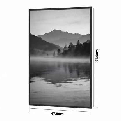 3 Pack Picture Frame 50Cm X 70Cm, 50X70 Picture Frame Black for Photo Gallery - Slide-In Strips, Horizontal Or Vertical Wall