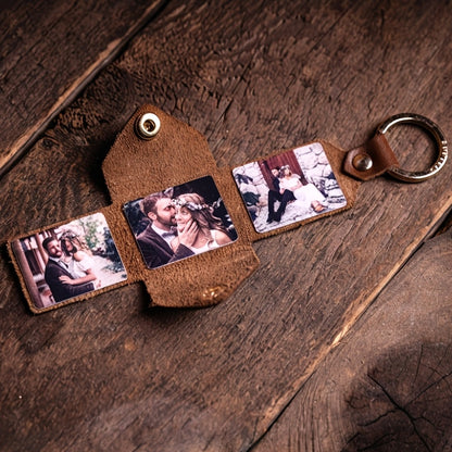 Colorful Custom 1pc-3 Photo Album Foldable Keychain – Handmade Personalized Romantic Photo Album Keychain – Gift for Boyfriend/Girlfriend, Cute, Charming, Kawaii, Millennium Style, Fashionable, Anniversary, Valentine's Day, Mother's Day