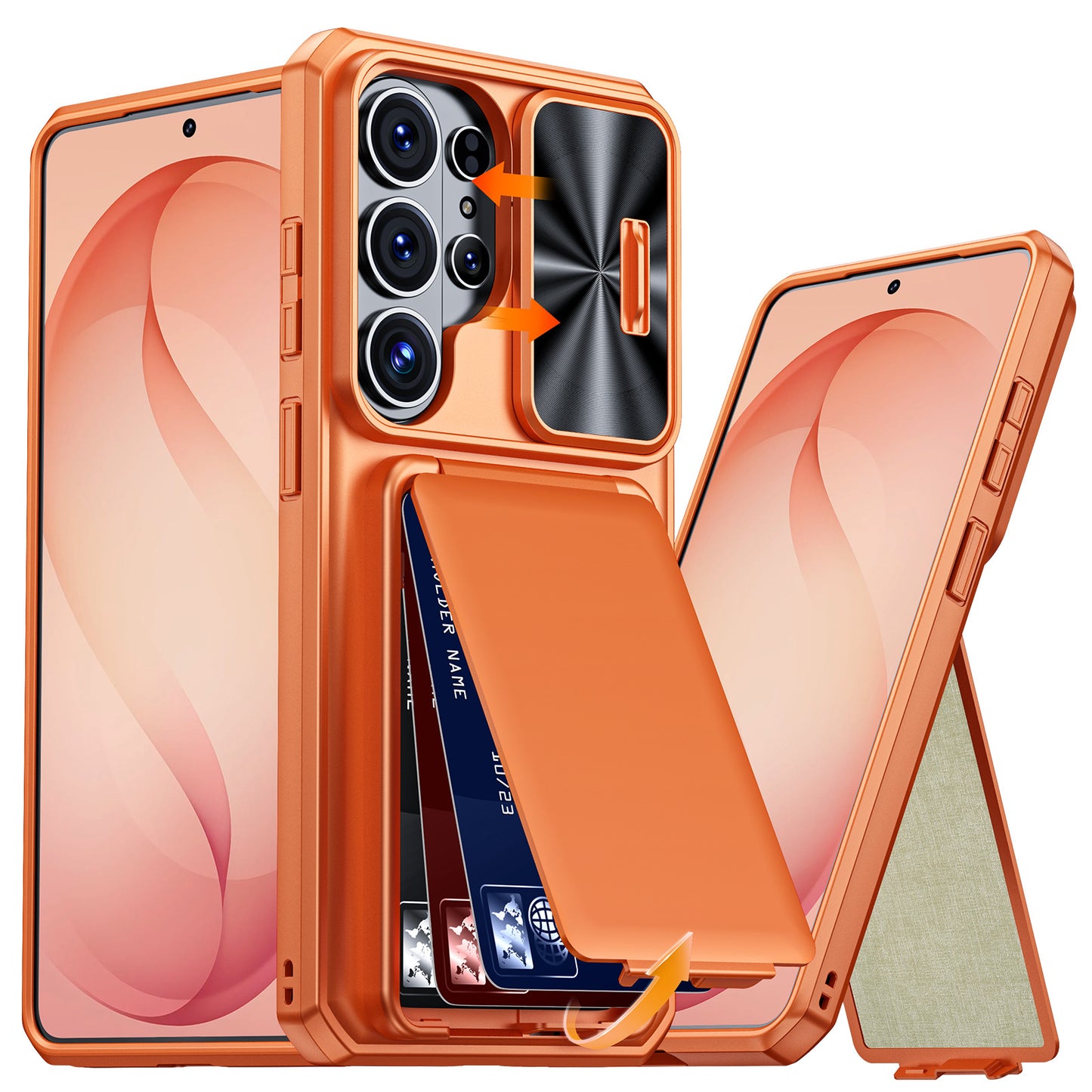 Phone Case - for Galaxy S26 Ultra Wallet Case with Lanyard Card Slot Camera Cover Shock Resistant Durable PC Material for 17.53cm 2026 Model