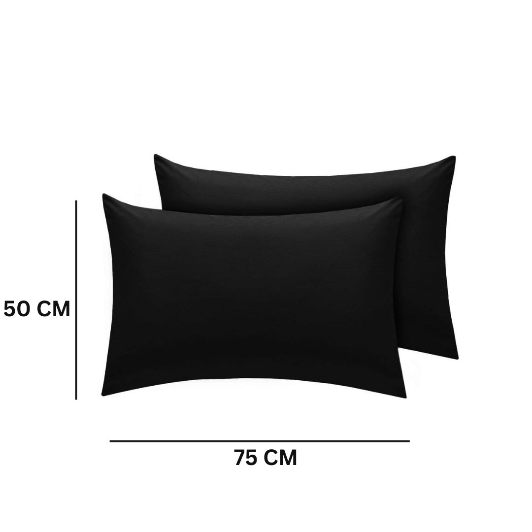 Plain Pillowcase Pair – 50 x 70cm Colour Options