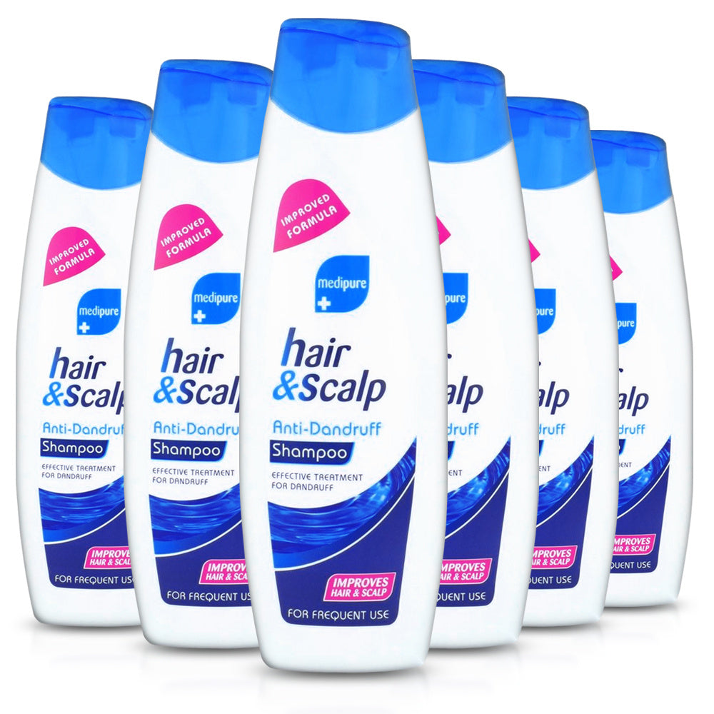 Medipure Hair & Scalp Anti Dandruff Shampoo 400ml - Pack of 6