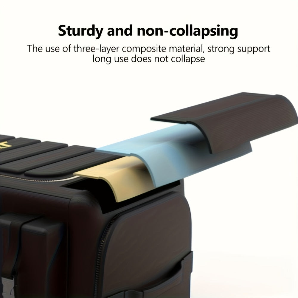 70L Multifunctional Foldable Car Storage Box, Modular & Sturdy Universal Trunk Organizer, Heavy Duty Camping Travel Storage Solution for SUV/Truck/Van