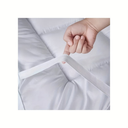 Super Soft 4Inch/ 10 Cm Deep Fill Mattress Topper Luxury Quilted Bed Pad With Elastic Corners Breathable, Durable, Machine Washable, Ideal For Single, Double, King Super King UK Bed Size