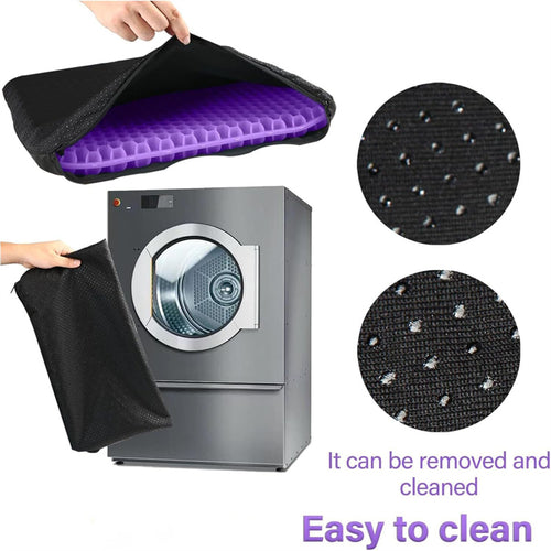 Gel Seat Cushion, Breathable Honeycomb Design Egg Gel Cushion, 3Rd Generation Upgraded Double Thick Egg Gel Cushion for Pressure, Breathable Wheelchair Chair Pads for Car Seat Office Chair, Best Gifts