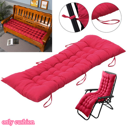 1pc Patio Chair Cushion Modern Sofa Chaise Lounge Cushion Seating Garden Bench Rattan Chair Cushion Swing Cushion 170*48*8cm Only Cushion