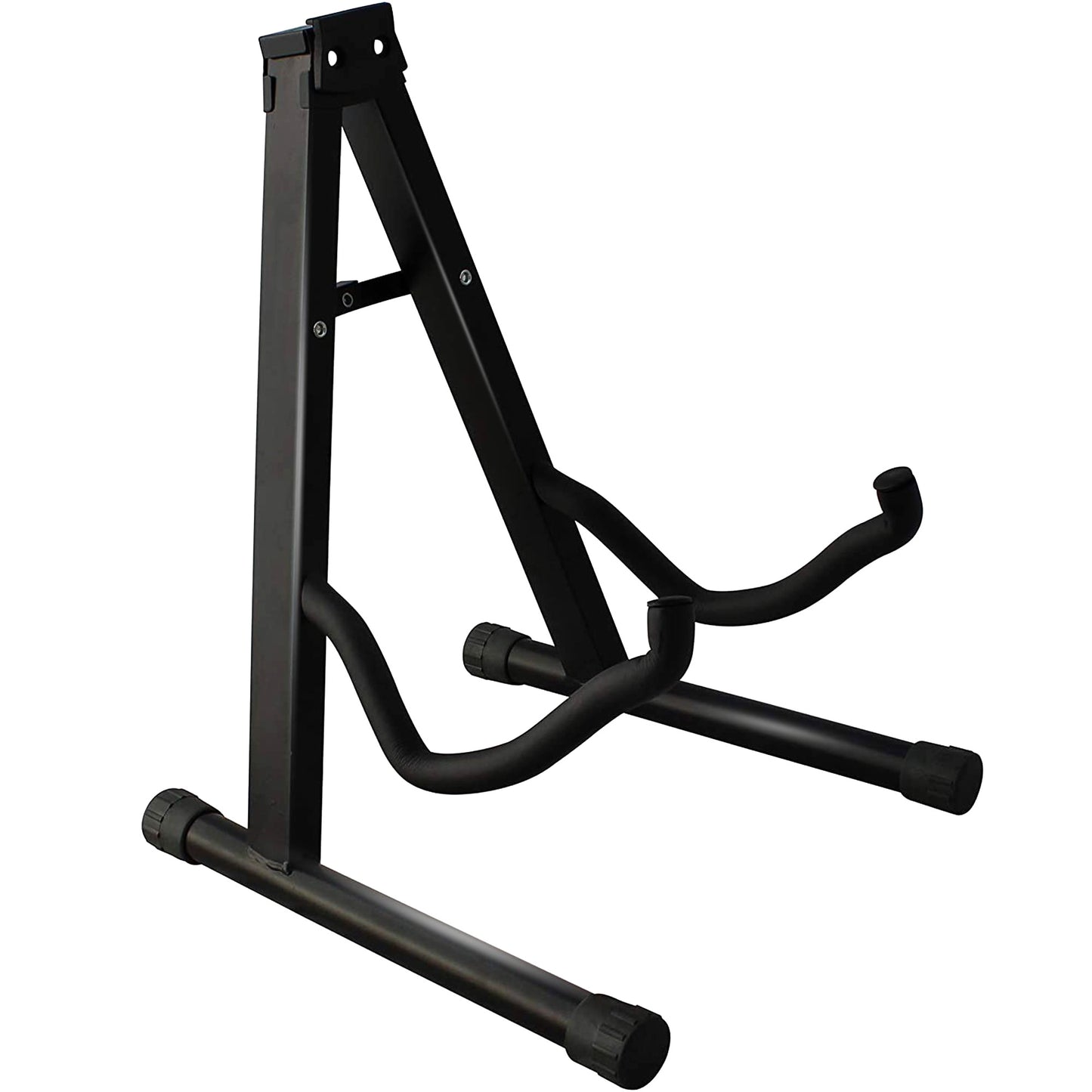 Acoustic Guitar Stand - Free Standing A Frame Shape Guitar Stand - Bass Guitar Stand, Electric Guitar Stand for All Guitars - Black