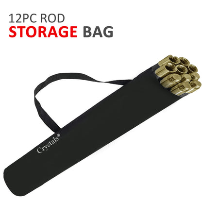 Drain Rods Set, Drainage Rods for Outside Drain Flexible, 12 Pcs / 9.2M Drain Unblocker with Heavy Duty Rubber Plunger & Double Worm Screw, Drainage Rods for Drain Cleaning with Carry Bag