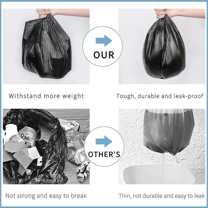 50 Heavy Duty Refuse Sack | Black | 72x85 cm | 75 L | Kitchen Bin Liners | Bin Liner | Bin Bags | Strong Waste Bags | Dustbin Bags Strong House Use