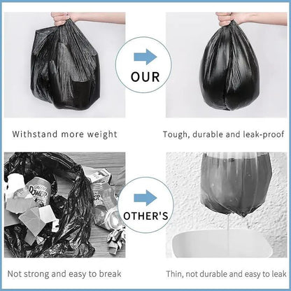 50 Heavy Duty Refuse Sack | Black | 72x85 cm | 75 L | Kitchen Bin Liners | Bin Liner | Bin Bags | Strong Waste Bags | Dustbin Bags Strong House Use