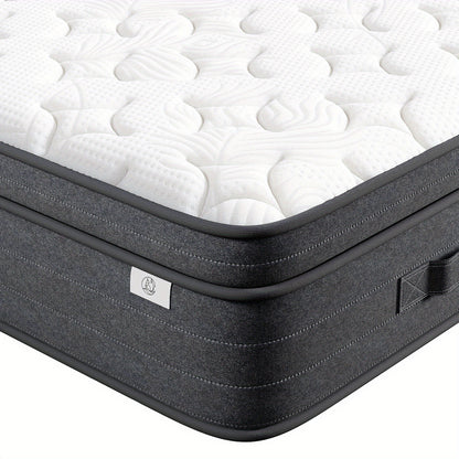 Hybrid Pocket Spring Memory Foam Mattress 25cm 7 Zone Support Orthopaedic Euro Top Hypoallergenic CertiPUR-US Foam Rolled Mattress in a Box All UK Sizes