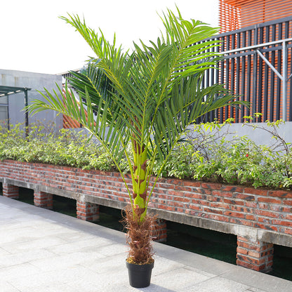 Large 180cm Artificial Plants Areca Palm Fake Tropical Tree Faux Plants for Indoors and Outdoors Artificial Foliage and Plastic Pot for Party Office Home House Decorations
