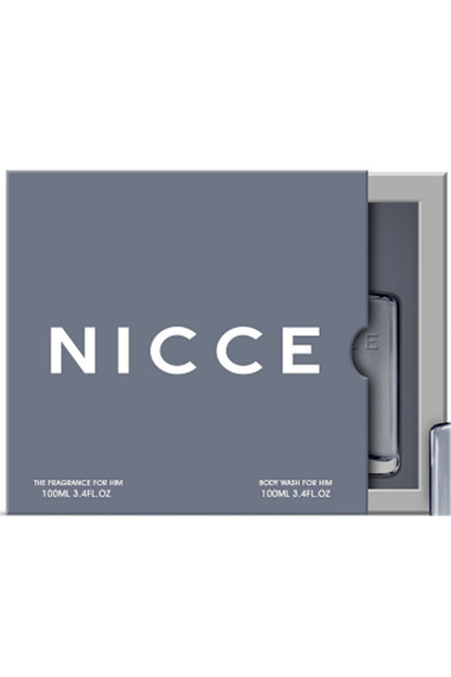 Nicce for Men Set - Eau de Toilette Spray 100ml Body Wash 100ml Nicce Mens Fragrance Gift Set