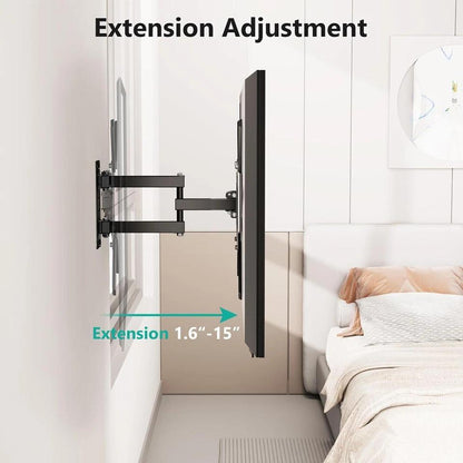 TV Wall Mount Bracket Tilt Swivel Arm 14-55" LED LCD Full Motion Extendable