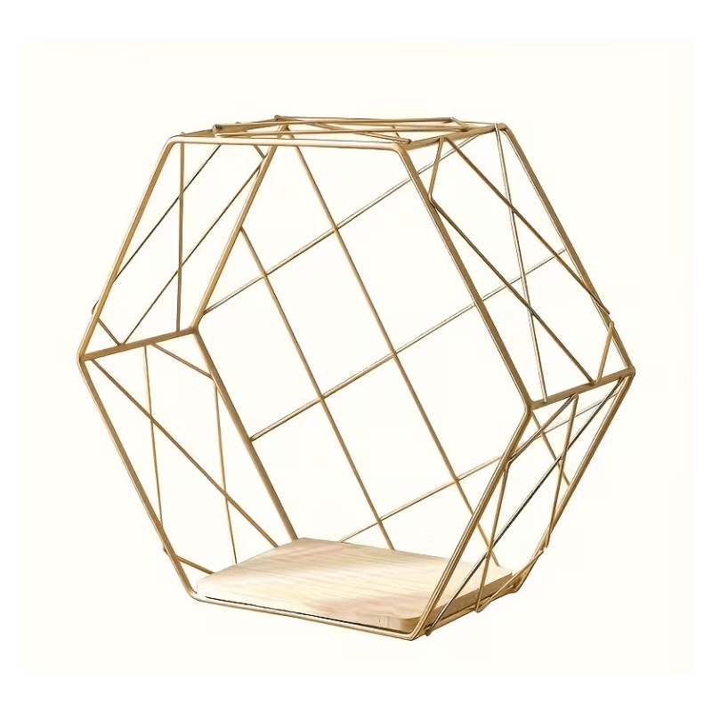 Gold Floating Display Shelves - Set of Three - product view 9