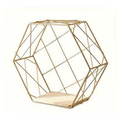 Gold Floating Display Shelves - Set of Three - product view 9