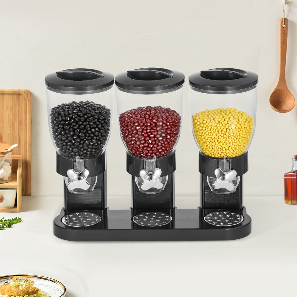 Food Cereal Dispenser, Dry Goods Storage Dispenser, Quick Kitchen Dispenser, Suitable for Corn Chips, Candy, Nuts, Beans, And Other Kitchen Cereals.