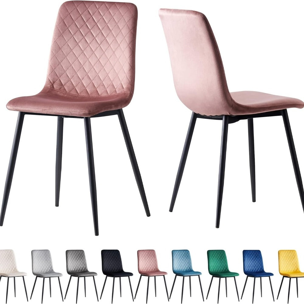 velvet dining chairs set - product view 9