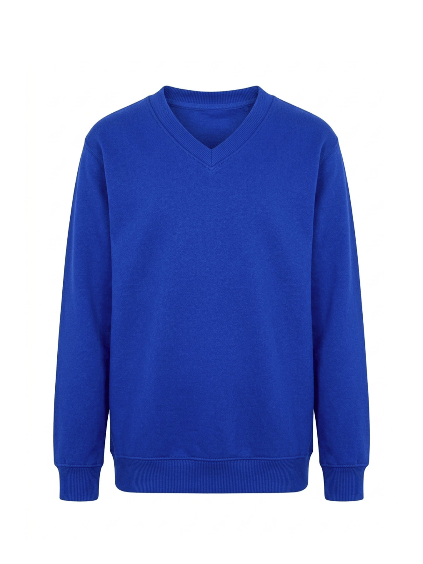 GW CLASSY OUTFIT Boys & Girls V-Neck School Jumper – Kids Unisex Long Sleeve Fleece Uniform Soft & Comfortable Sweatshirt