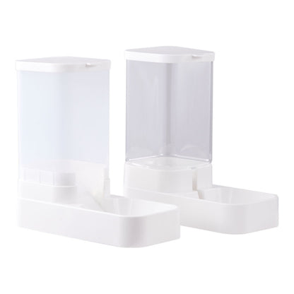 Pet Feeder Pets Food Feeder and Waterer Set 3.8L 2.1kg, 29*13.5*28.5cm, Travel Supply Feeder and Water Dispenser for Dogs Cats Pets Animals