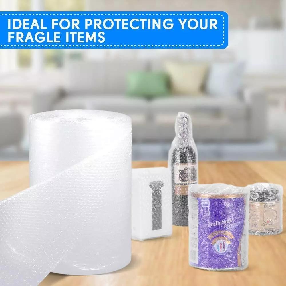 500mm Bubble Roll Wrap Air Cushioning Wraps Protection Small 10mm Bubble Size Wrapping Packing Fragile Items Effective Storage, Clear, 500mm Wide