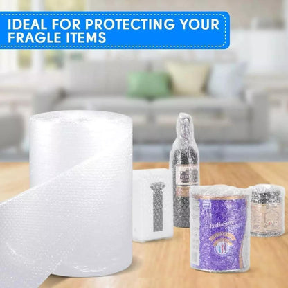 500mm Bubble Roll Wrap Air Cushioning Wraps Protection Small 10mm Bubble Size Wrapping Packing Fragile Items Effective Storage, Clear, 500mm Wide