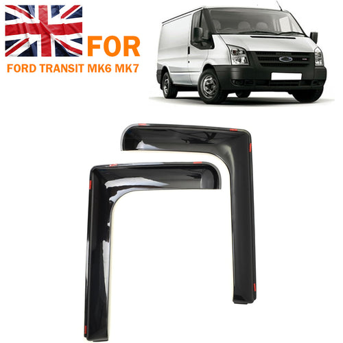 2pcs Front Wind Rain Smoke Deflectors L Shape Left Right for Ford Transit Mk6 Mk7 2000-2013