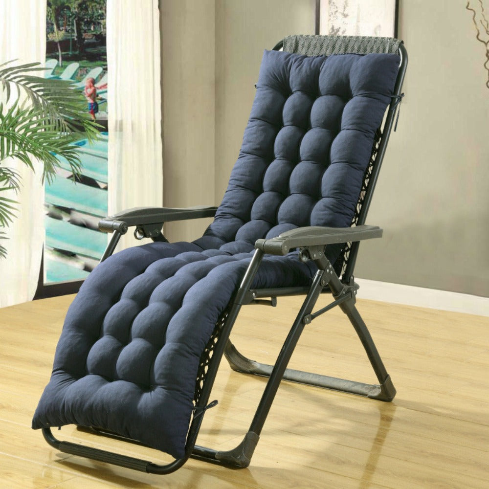 Lounge Chair Cushion 160x50cm Thick Comfortable Seat Pad for Sun Lounger Recliner Daybed Beach Chair – Machine Washable Non-Slip Indoor Outdoor Multiple Colours