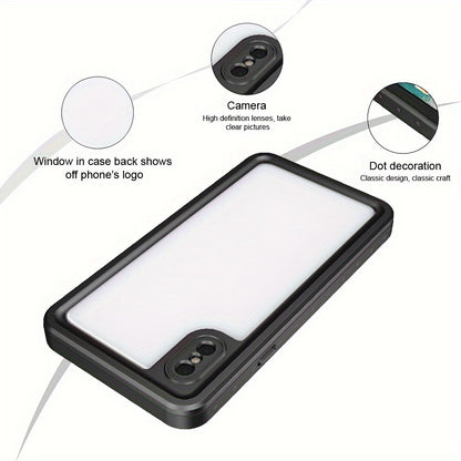 Waterproof Case For iPhone X XR XS Max 360° Full Body Protection Shockproof Dustproof Snowproof Drop proof Built-in Screen Protective Phone Case