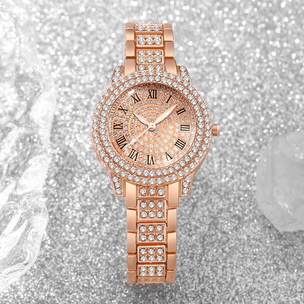 [Elegant Stylish Watch] 3pcs Elegant Stylish Women's Quartz Watch Set - Daily Wear, Parties, Valentine's Day, Easter, Christmas, New Year's, Halloween, Gift for Friends and Family
