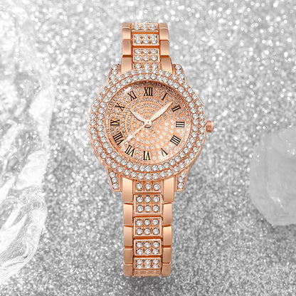 [Elegant Stylish Watch] 3pcs Elegant Stylish Women's Quartz Watch Set - Daily Wear, Parties, Valentine's Day, Easter, Christmas, New Year's, Halloween, Gift for Friends and Family
