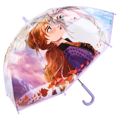 Disney Frozen Dome Umbrella for Kids Childrens Boys Girls Brolly with Safety Opening