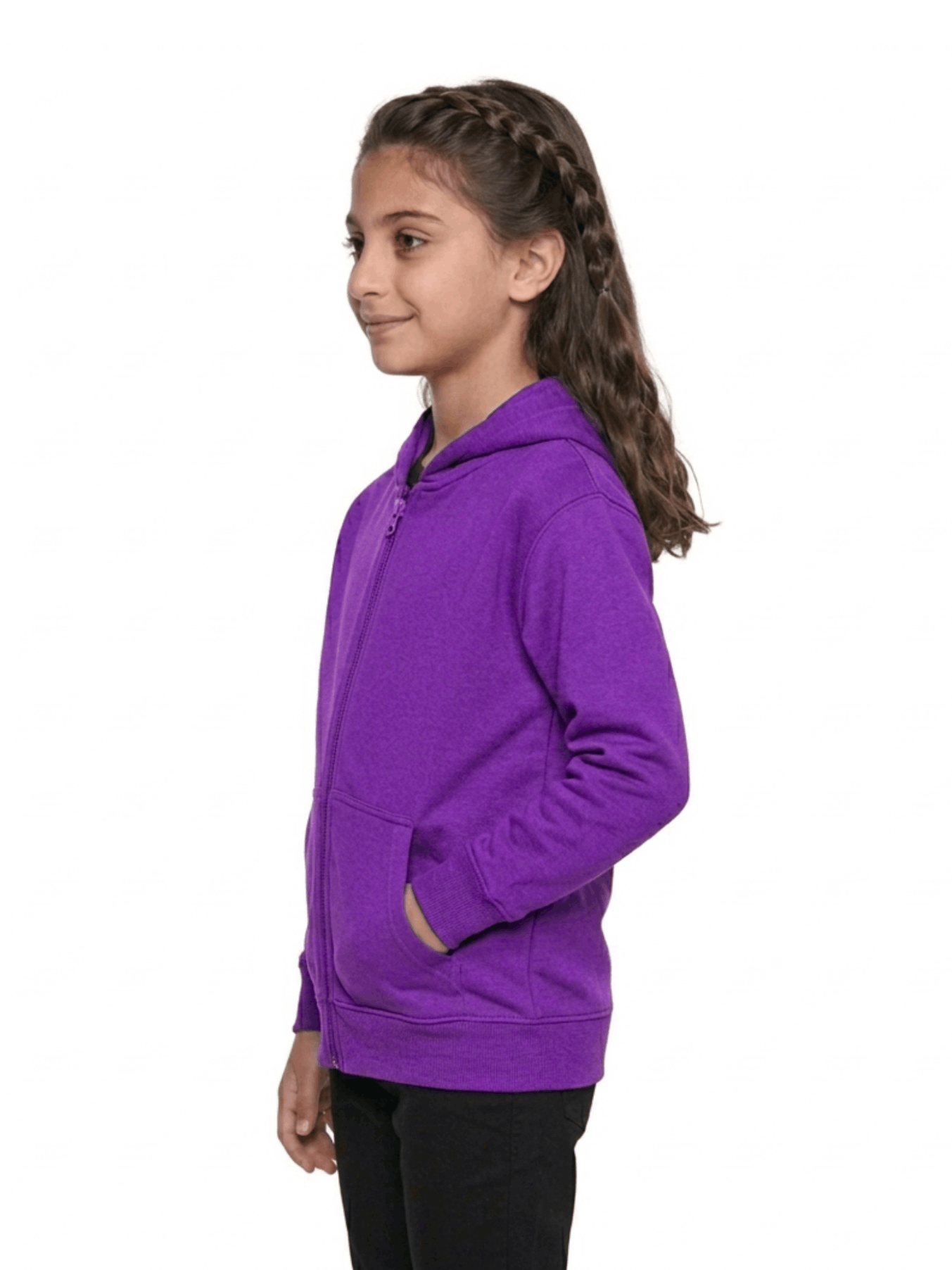 GW CLASSY OUTFIT Boys Girls Casual Fleece Hoodie Kids Lightweight Zipper Sweat Shirt Soft and Comfortable for School and Everyday