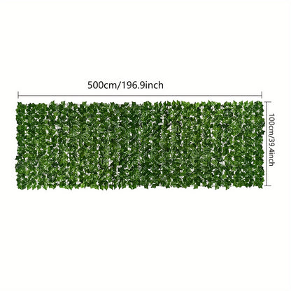 1m*3m/1m*5m Artificial Ivy Leaf Hedge Roll Privacy Fence Screening Garden Wall Landscape Balcony Privacy Panel Cover