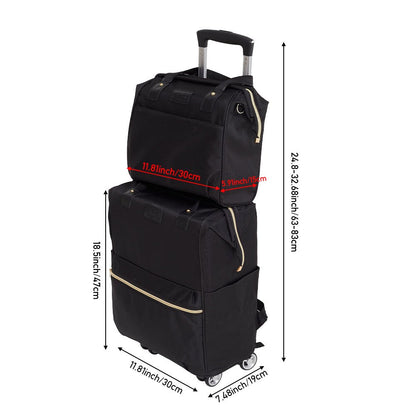 2pcs Luggage Set with Spinner Wheels, Suitcase Set, Multifunctional Travel Duffel Bag Combo Perfect for Weekend Getaways, Business Trips, and Vacation Travel Essentials Organization