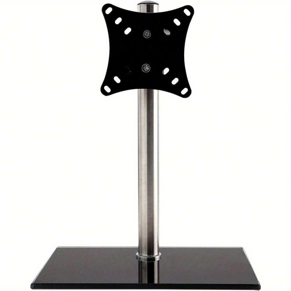 Monitor Stand 13 - 27 Inch Monitor Arm Curved Screen Monitor Mount Tempered Glass Base Monitor Stand Adjustable Ergonomic Pc Monitor Arm