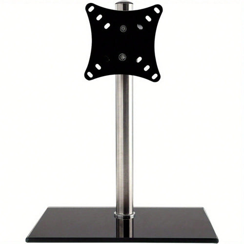 Monitor Stand 13 - 27 Inch Monitor Arm Curved Screen Monitor Mount Tempered Glass Base Monitor Stand Adjustable Ergonomic Pc Monitor Arm